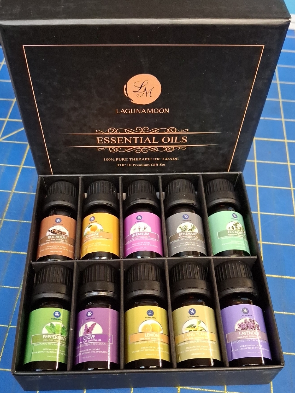 Laguna Moon Essential Oils Set of 10 Bottles 10ml Each
